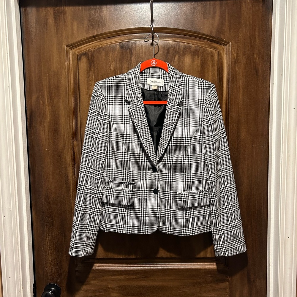 Calvin Klein Houndstooth Blazer